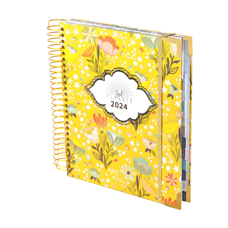 Diary Journal Customized Hardcover Spiral Monthly Planner Agenda