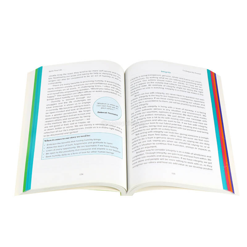 Custom Paperback Book Full Color Printing Soft Cover Novel Book