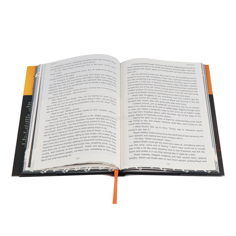 Book Printing Services Hardcover Collector Novel with Sprayed Edge