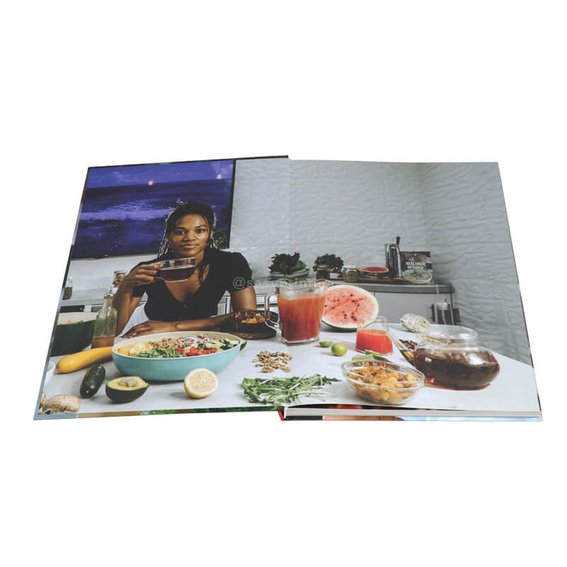 Professional Recipe Book Printing Service Custom Hardcover Cookbook