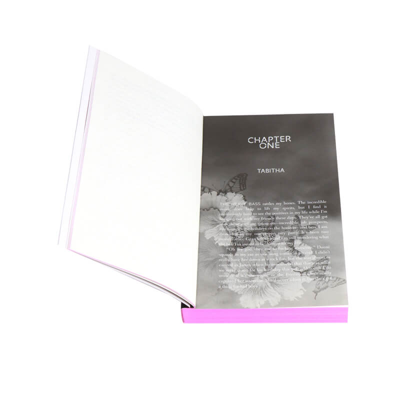 Foil Paperback Novel Book Printing with Sprayed Colorful Edges