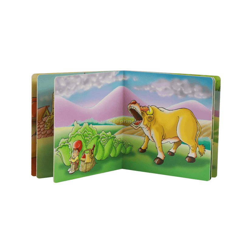 Preschool Learning Books Custom Children Cardboard Book Printing