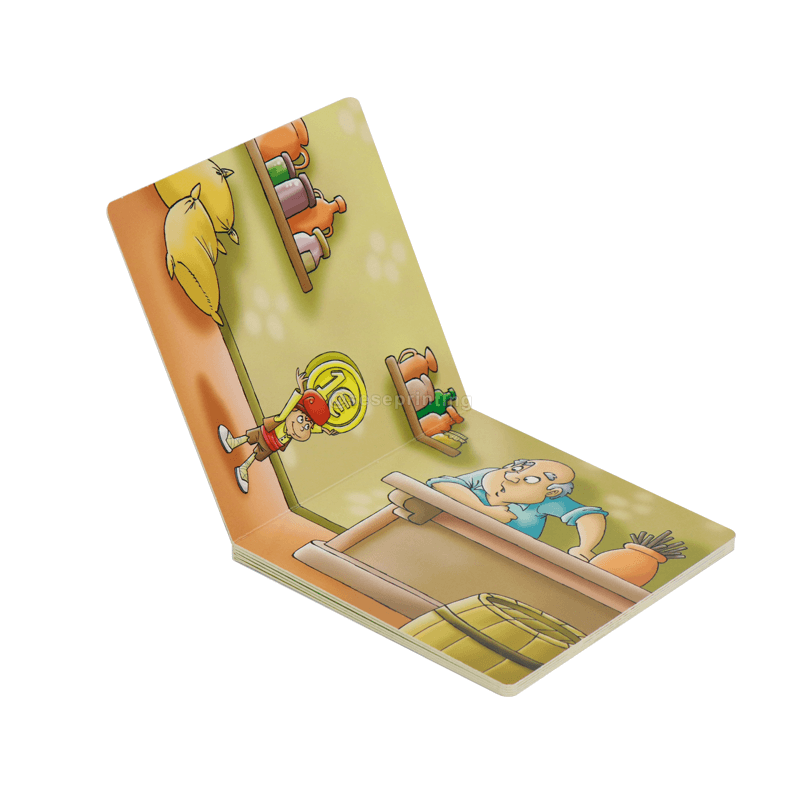 Kids Book Printing Glossy Laminated Durable Childrens Board Book