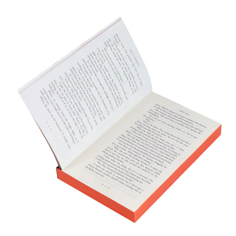 Special Edition Book Publishing Paperback Novel with Sprayed Edges