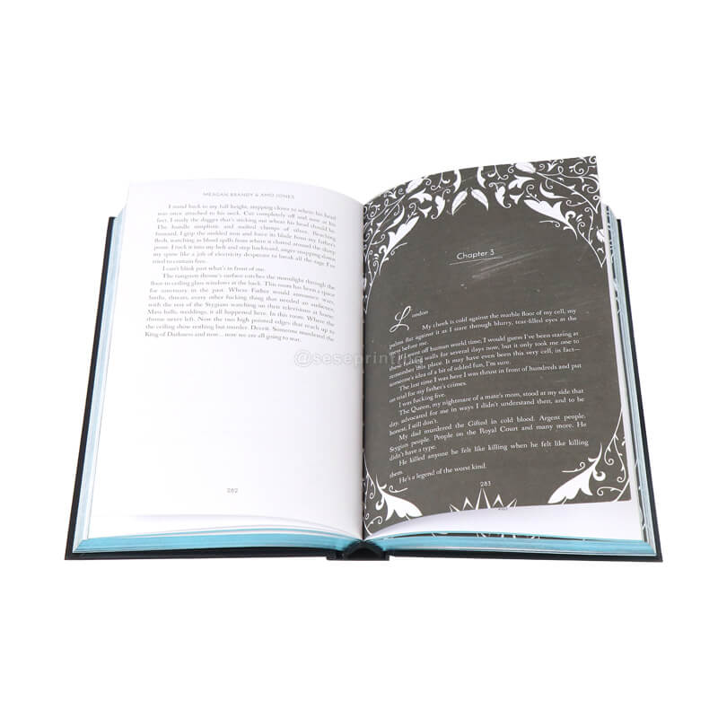 Publishing Romance Novel Printed Hardcover Book with Sprayed Edges