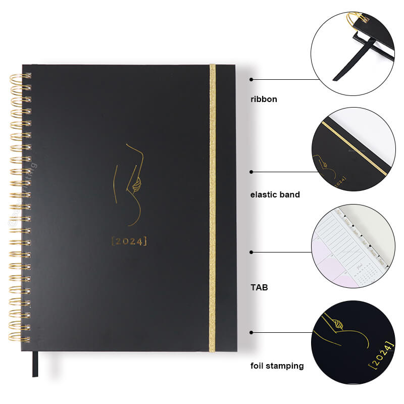 Custom Planner Printing Spiral Hardcover Manifestation Journal