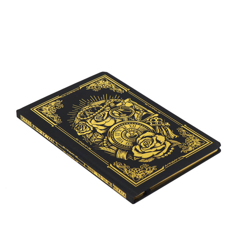 Luxury Foil Stamping Hardcover Journal Printed Gold Edges Notebook