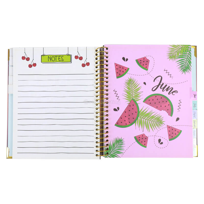 Personalized Journal Custom Spiral Daily Planner Agenda Printing