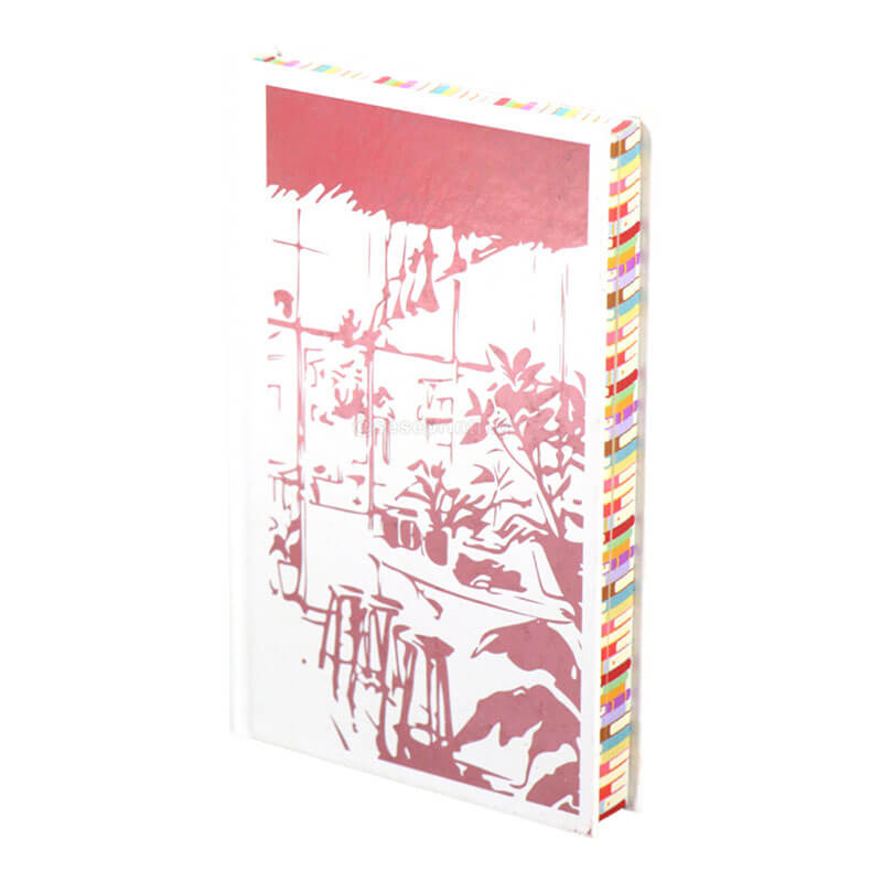 Create Foiled Hardcover Novel with Stenciled Edges and Endpapers