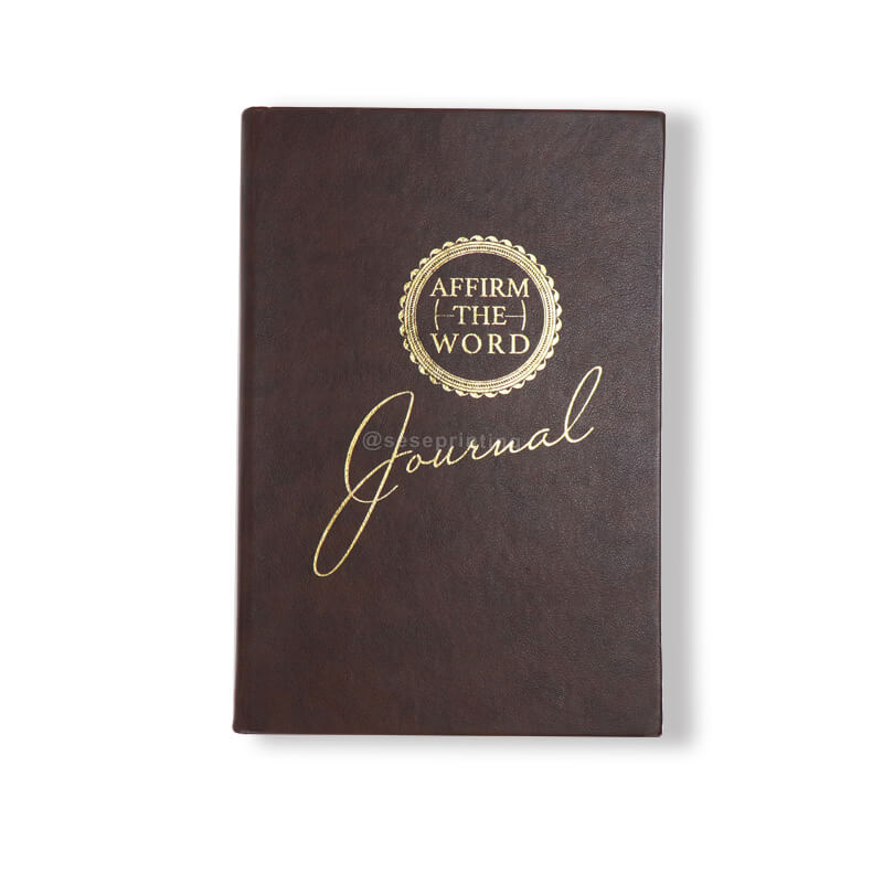 Leather Notebook Custom Positive Affirmation Journal Printing