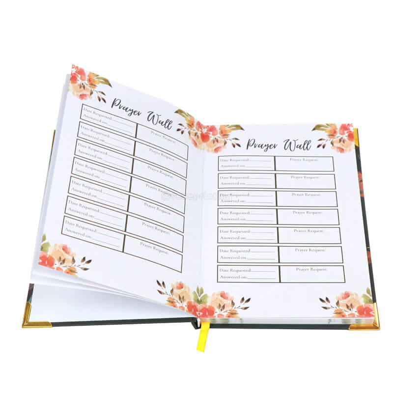 Custom Hardcover Planner Printing Prayer Journal Bible Notebooks