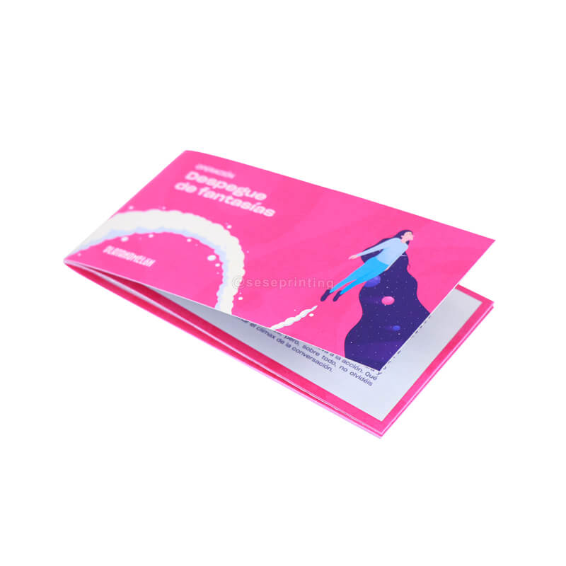 Brochure Printing Customized Saddle Stitched Paperback Booklet