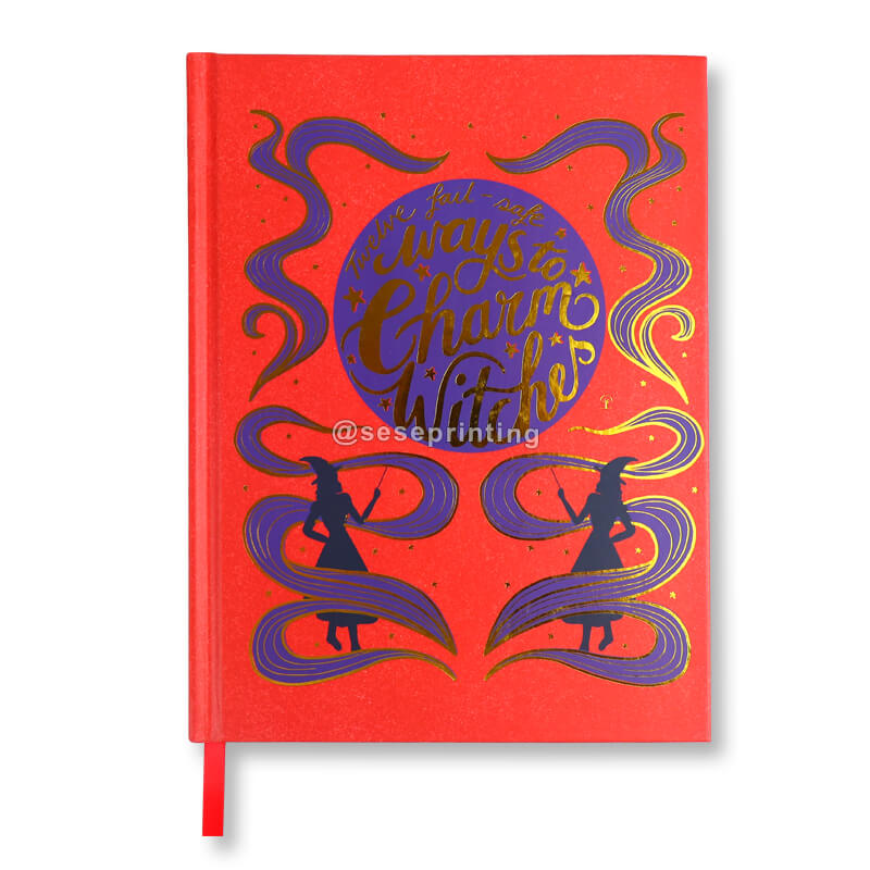 Custom Printing Journal Diary Foil Stamping Hardcover Notebooks