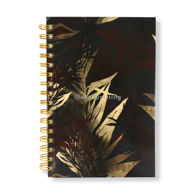 Hardcover Wire Bound Journal Personalized Spiral Notebook Printing