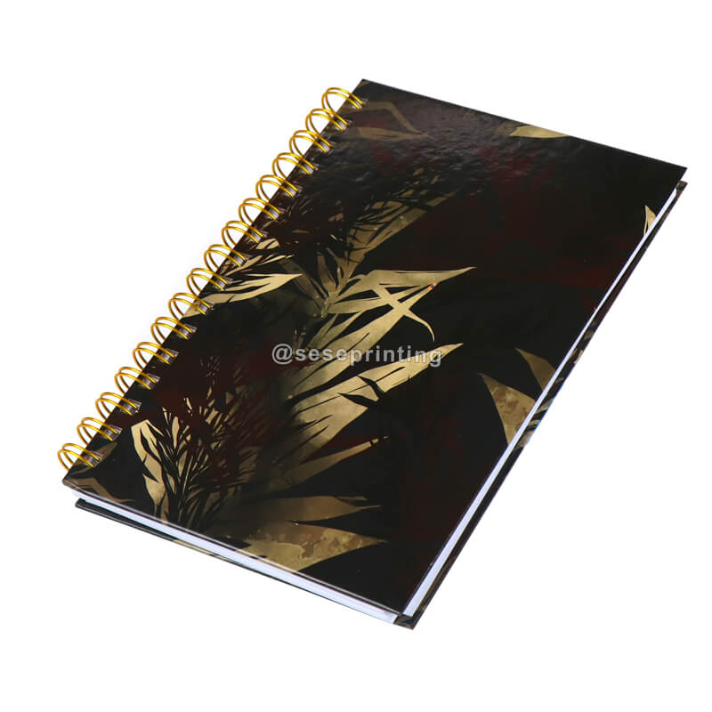 Hardcover Wire Bound Journal Personalized Spiral Notebook Printing