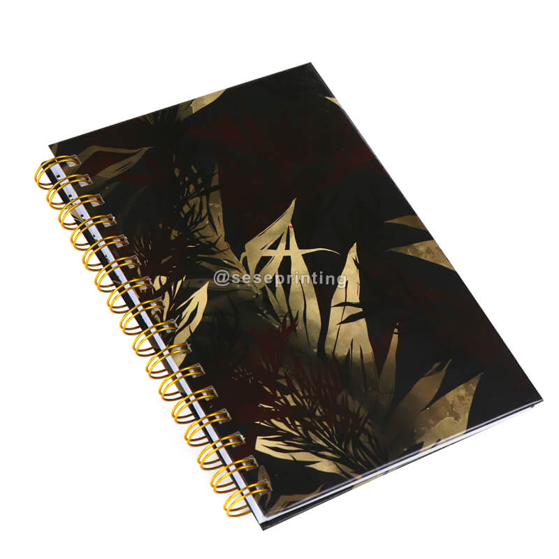 Hardcover Wire Bound Journal Personalized Spiral Notebook Printing