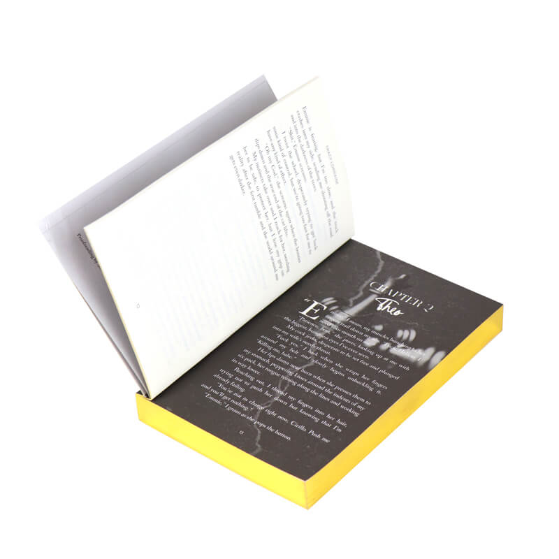 Black and White Interior Paperback Sprayed Edges Book for Authors