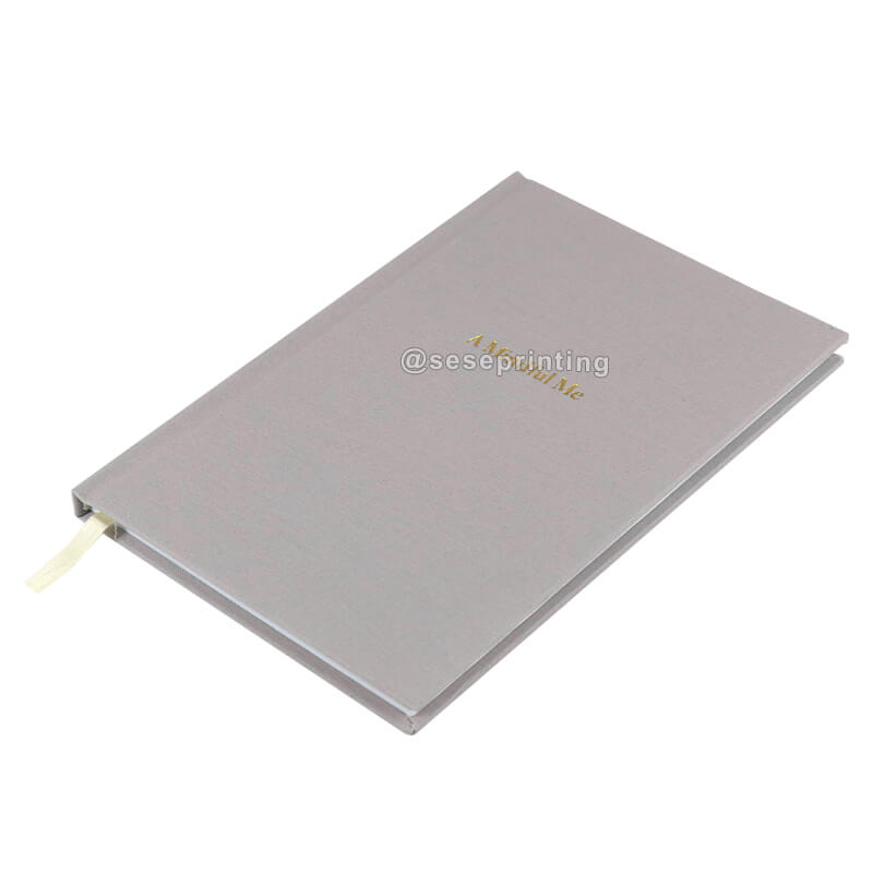 Custom Hardcover Bound Fabric Cover Mindfulness Journal Printing