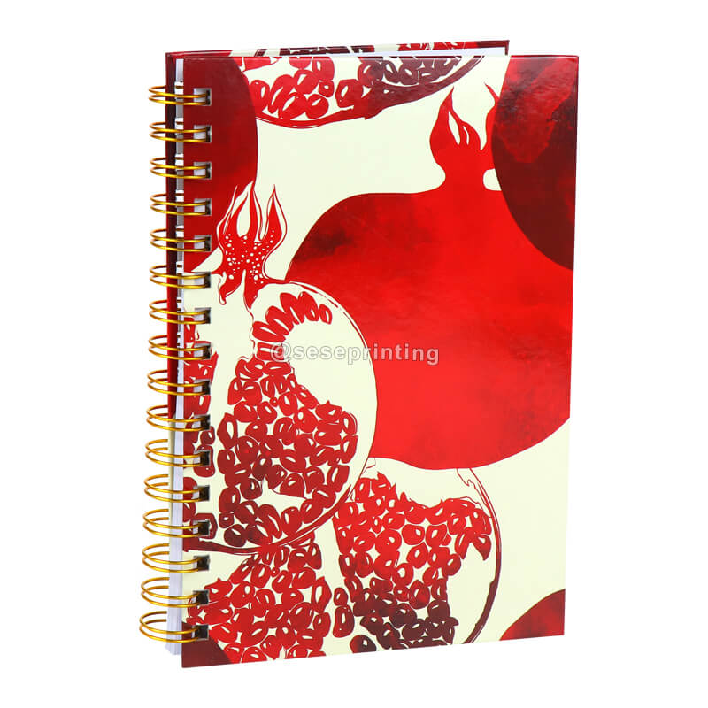 Hardcover Wire Bound Journal Custom Spiral Notebooks Printing