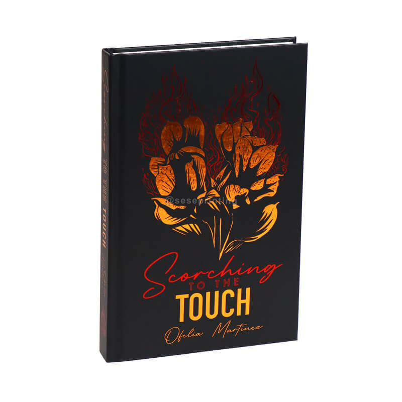 Custom Book Printing Foil Stamping Hardcover Fiction Novel