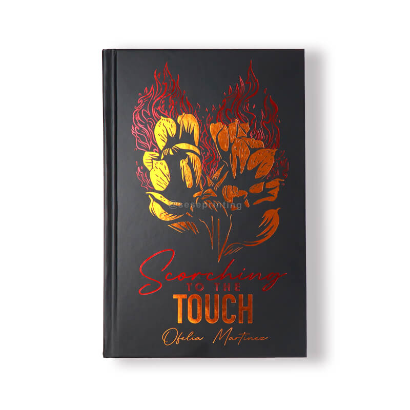 Custom Book Printing Foil Stamping Hardcover Fiction Novel