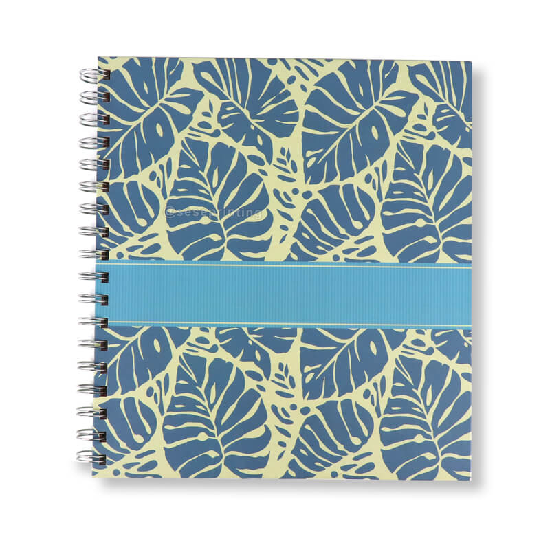 Custom Hardcover Spiral Notebook Printing with PVC Pocket