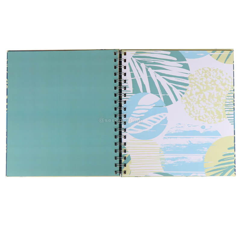 Custom Hardcover Spiral Notebook Printing with PVC Pocket