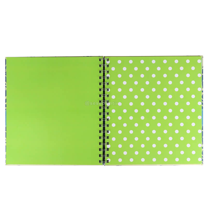 Custom Hardcover Spiral Notebook Printing with PVC Pocket