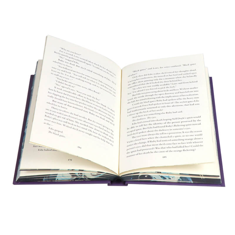 Custom Books Printing Publishing Foil Hardcover with Sprayed Edges