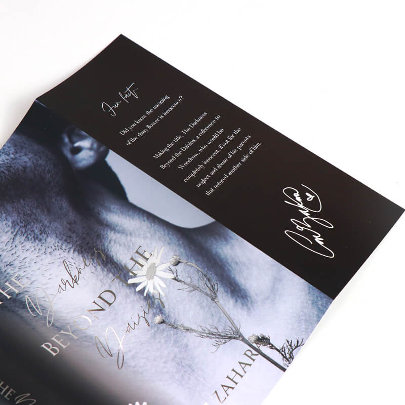 Double Sided Printing Book Dust Jackets with Silver Foil on Cover