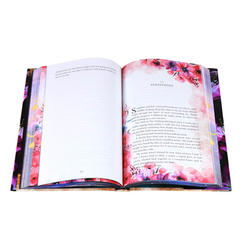 Full Color Printing Hardback Book with Foil Dust Jacket and Sprayed Edges