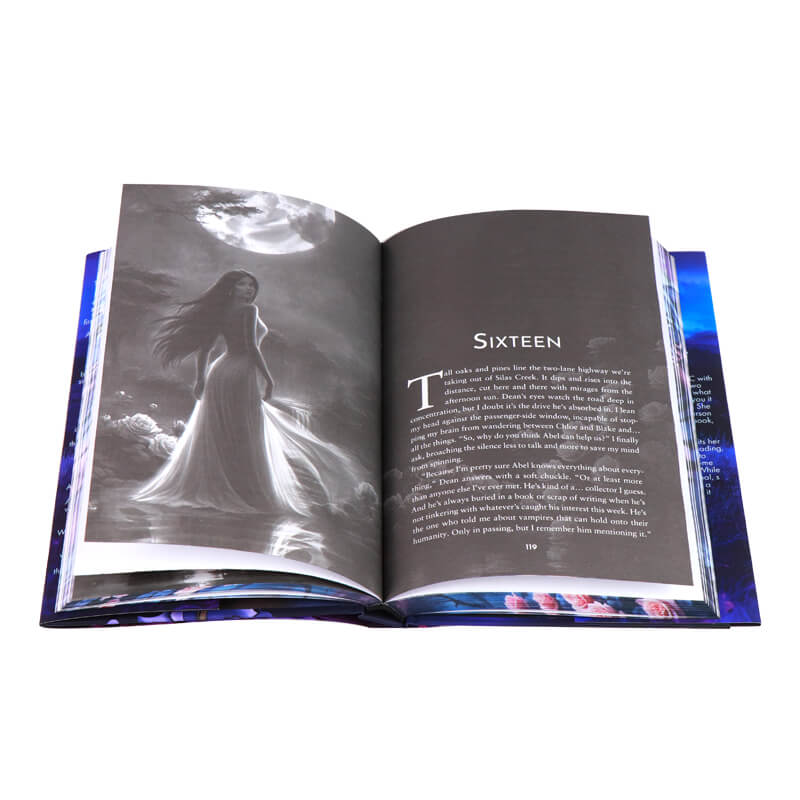 Soft Touch Matte Hardcover Book with Sprayed Edges and Foil Dust Jackets