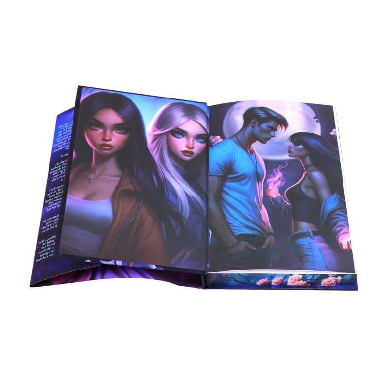 Soft Touch Matte Hardcover Book with Sprayed Edges and Foil Dust Jackets