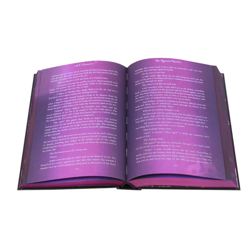 Full Color Printing Special Edition Novel with Sprayed Edges and Bookmark