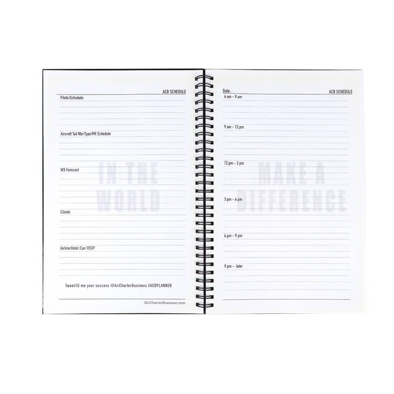 Hardcover Spiral Daily Schedule Journal Printing Business Planner