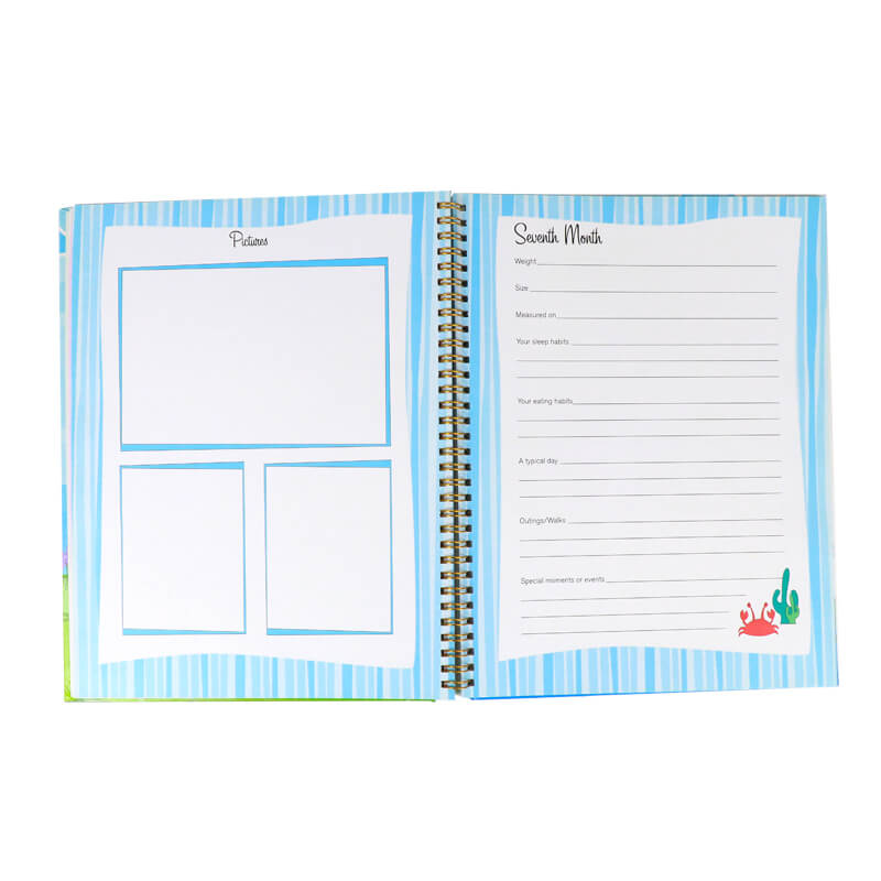 Custom Baby First Year Growth Memories Records Journal Printing