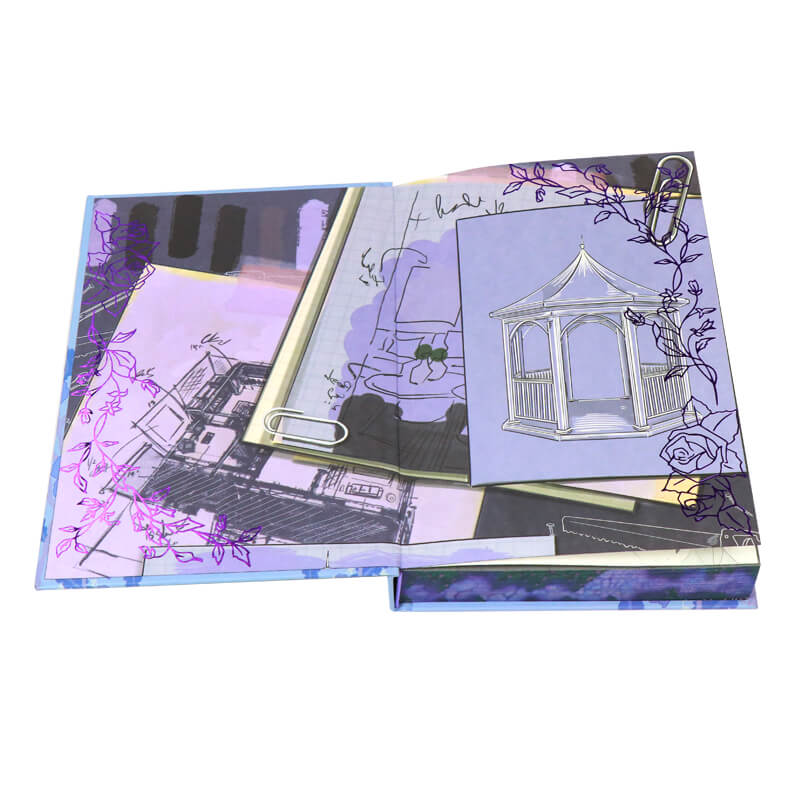 Foil Hardback Romantic Adult Book with Endpapers and Sprayed Edges