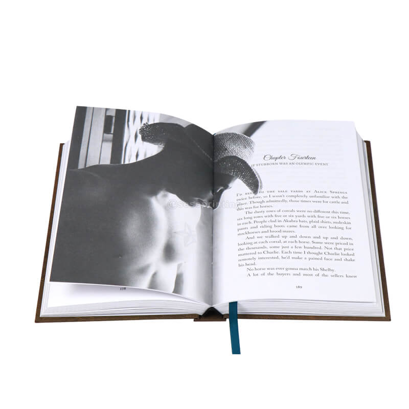 Novel Set Series Black and White Printing Hardcover Book with Spot UV