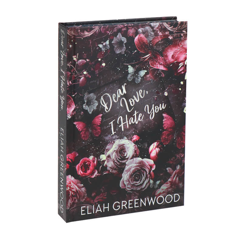 Hardcover Dark Romance Books Printing with Foiling and Sprayed Edges