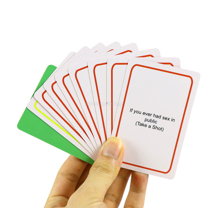 Make A Drinking Card Game Printing Adult Card Deck with Box