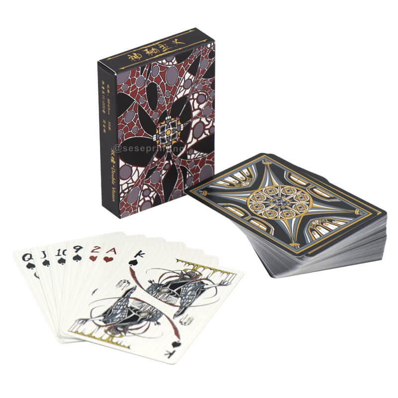 Gold Foil Card Game Manufacturer Poker Cards with Packaging Box