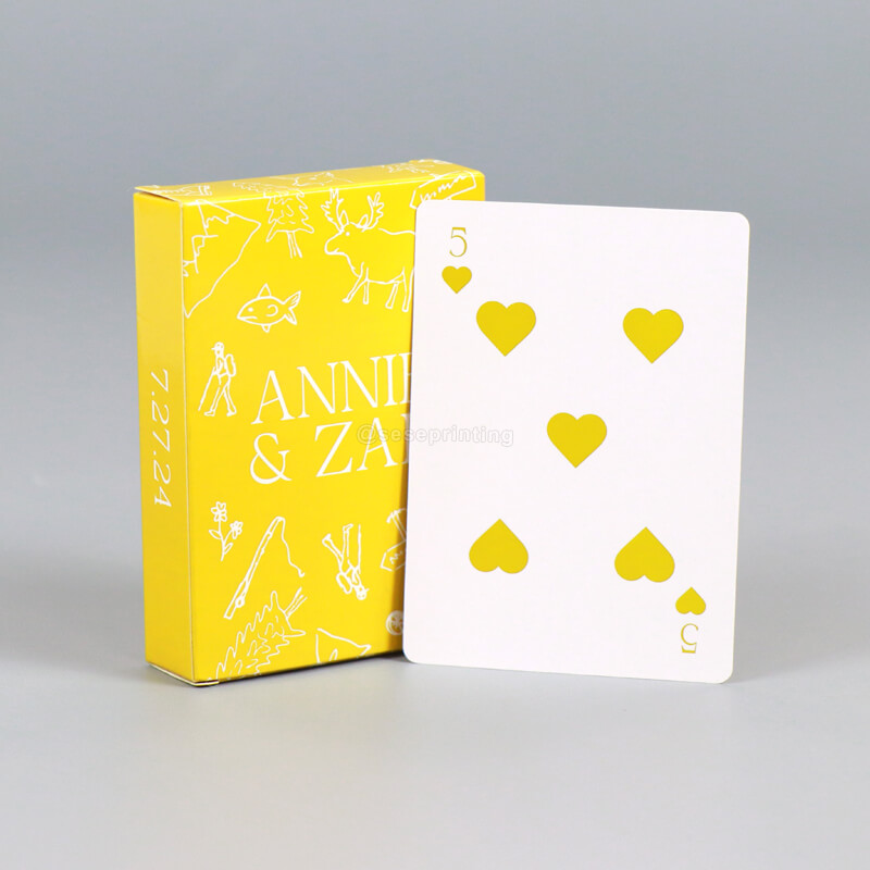 Decks of 54 Poker Cards with the Back and Front Design in Colors