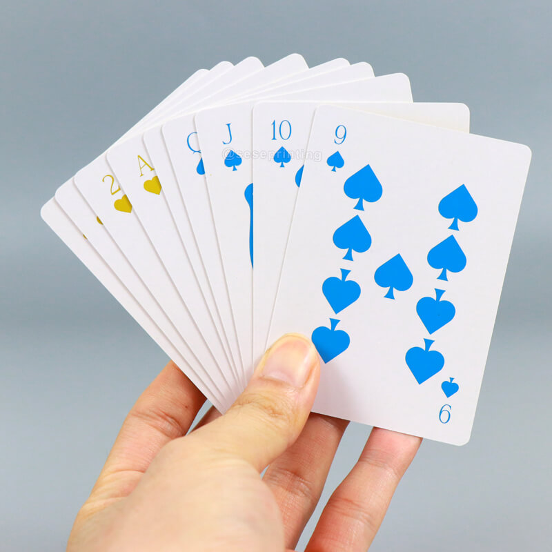 Decks of 54 Poker Cards with the Back and Front Design in Colors