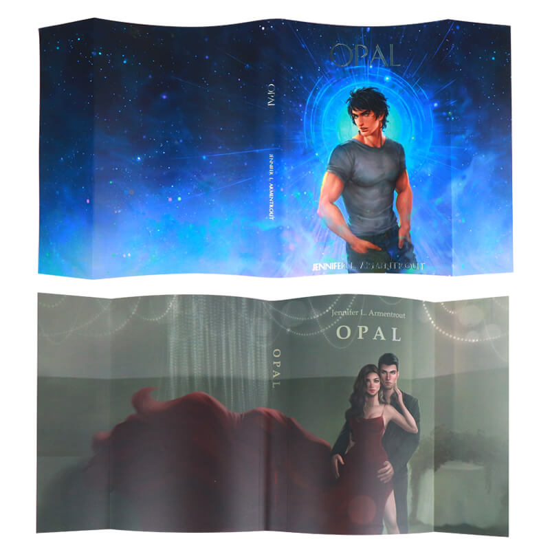 Double Sided Full Color Printing Book Dust Jacket with Silver Foil