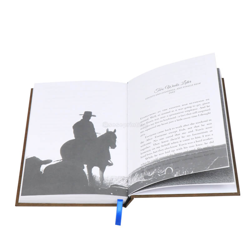 Book Manufacturers Black and White Printed Spot UV Hardcover Book