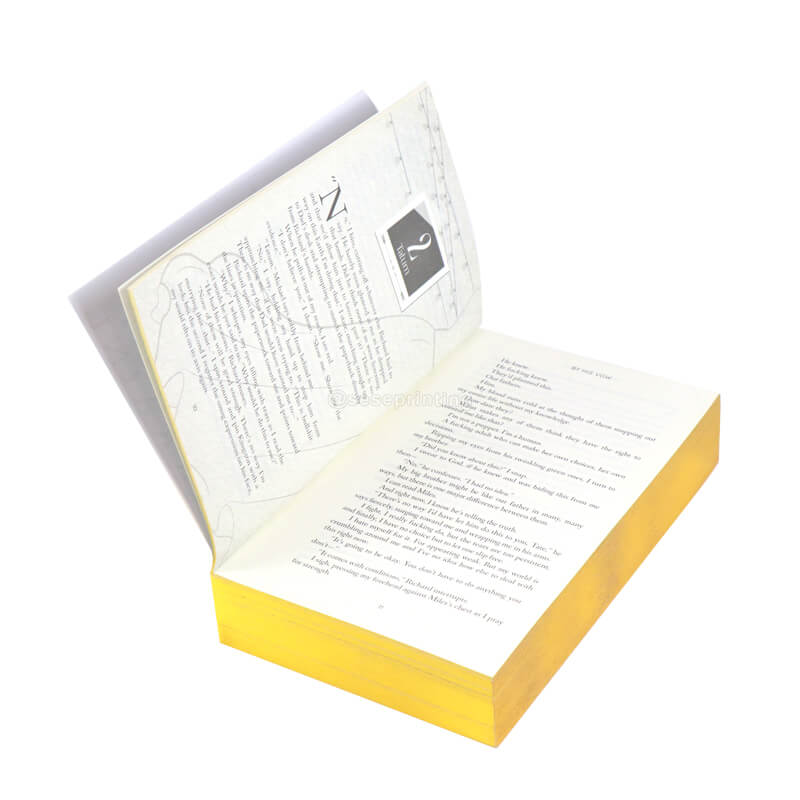 Printing Perfect Binding Books with Gold Foil on Cover and Foiled Edges