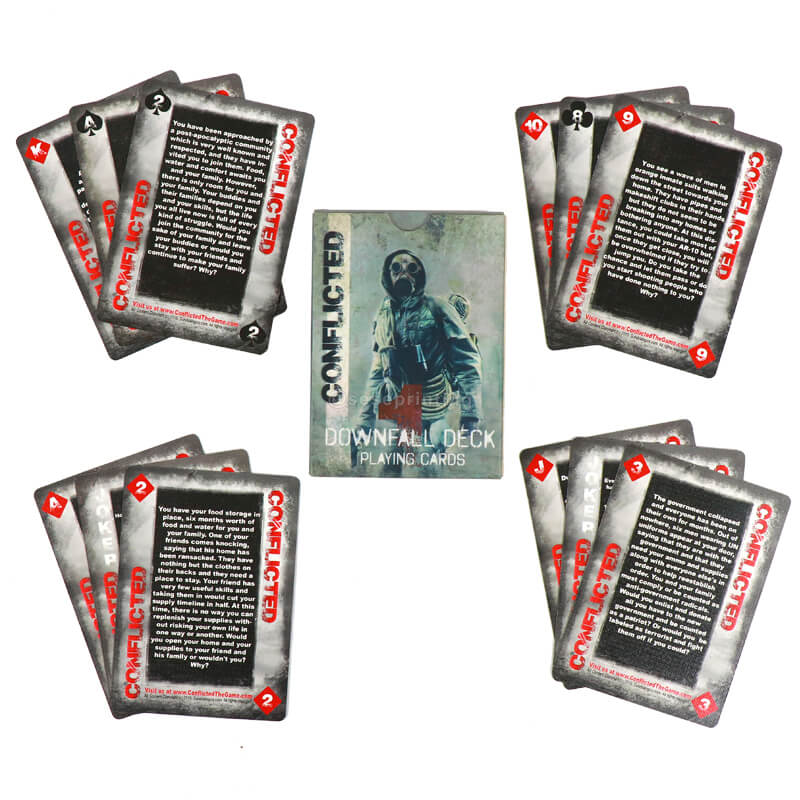 Deck of 54 Poker Cards Custom Adult Question Card Game Printing