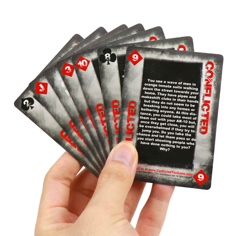 Deck of 54 Poker Cards Custom Adult Question Card Game Printing