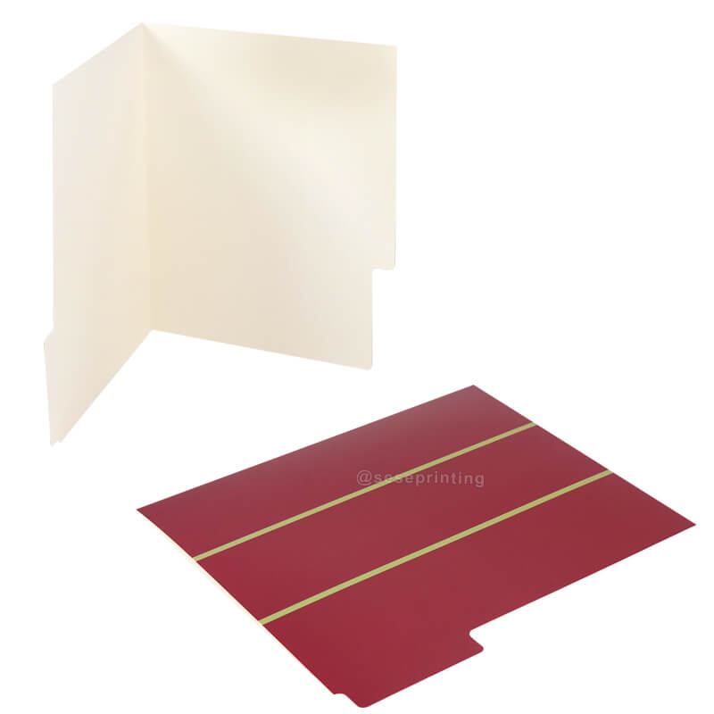 Printing Custom A4 Paper Presentation Folders with 1/3-Cut Tabs