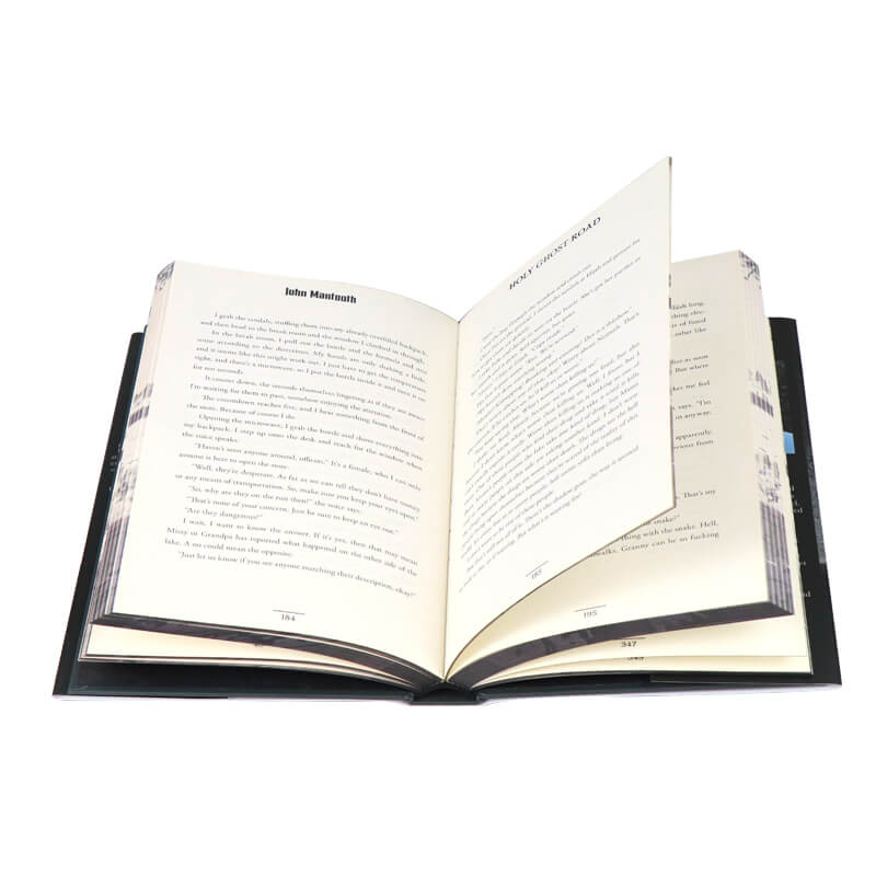 Foil Hardcover Book Printing with Sprayed Edges and Dust Jackets